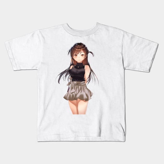 Rent A Girlfriend Anime Chizuru Kids T-Shirt by Hentai-heaven